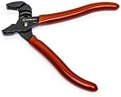 Crescent 4-1/2" Mini Straight-Jaw Dipped Handle Tongue and Groove Pliers
