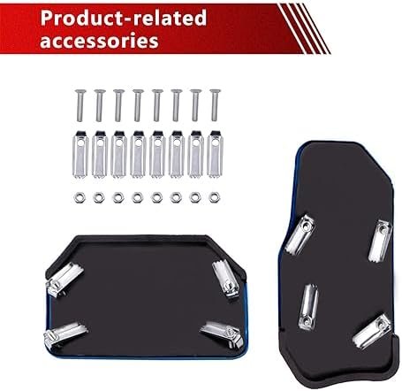 GKmow 2 PCS Car Accelerator Brake Pedal Kit, Non-Slip Wear-Resistant Metal - Image 6
