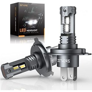 Zethors H4 9003 HB2 LED Headlight Bulbs, 400% Brighter Wireless LED Bulbs
