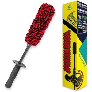 Clenzee Microfiber Wheel Brush - Soft Non Metallic Wheel Cleaner Brush