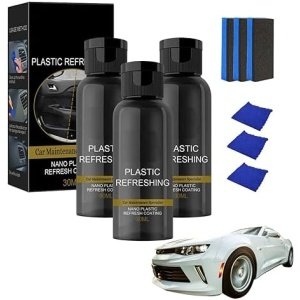3PCS Plastic Refreshing, Plastic Revitalizing Coating Agent, Car Plastic
