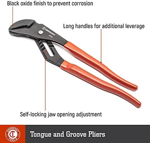 Crescent 4-1/2" Mini Straight-Jaw Dipped Handle Tongue and Groove Pliers - Image 2