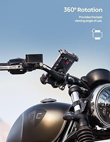Bike Phone Mount, Motorcycle Phone Holder - Lamicall Motorcycle Bicycle Cell - Image 3