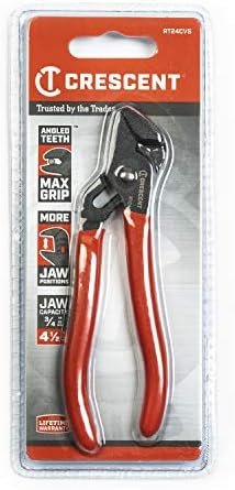 Crescent 4-1/2" Mini Straight-Jaw Dipped Handle Tongue and Groove Pliers - Image 9