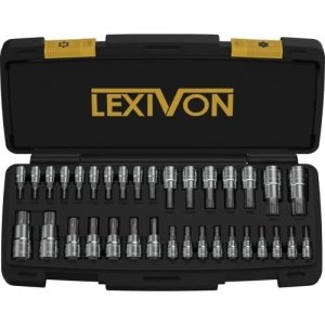 LEXIVON Master TORX Bit Socket Set, Premium S2 Alloy Steel | Complete 34-Piece