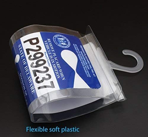 LotFancy Handicap Placard Holder- 10.6" x 5", Ultra Transparent Disabled Parking - Image 7