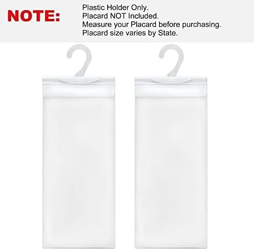 LotFancy Handicap Placard Holder- 10.6" x 5", Ultra Transparent Disabled Parking - Image 3