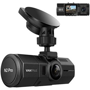 VANTRUE N2 Pro 2.5K Front and Inside Dash Camera for Uber, 1440P