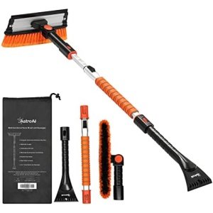 AstroAI 47.2" Ice Scrapers for Car Windshield, 3 in 1 Sturdy Snow Brush