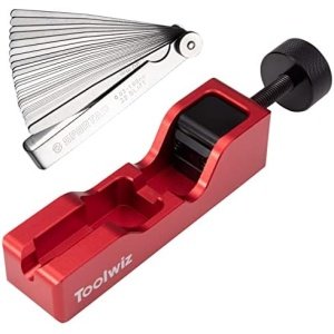 Toolwiz Spark Plug Gap Tool, Spark Plug Gapping Tool with 32 Blade Steel Feeler