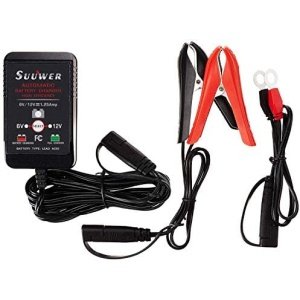 Suuwer 1.25-Amp Trickle Battery Charger 6V/12V Fully-Automatic Smart Battery