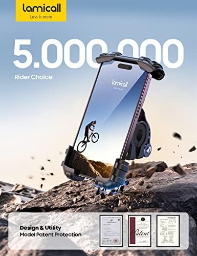 Bike Phone Mount, Motorcycle Phone Holder - Lamicall Motorcycle Bicycle Cell - Image 7