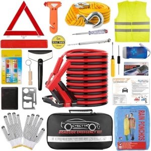 CYECTTR Car Roadside Emergency Kit,Auto Vehicle Truck Safety Emergency Road Side