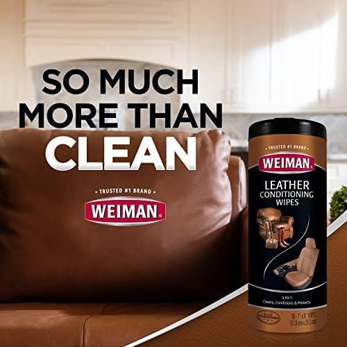 Weiman Leather Cleaner & Conditioner Wipes With UV Protection - Image 7