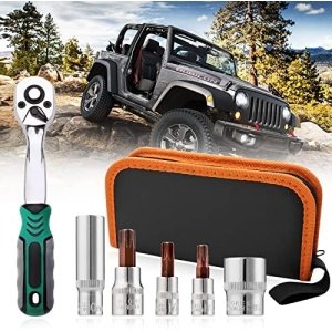 Xislet Torx Tool Kit Compatible with 2007-2020 Jeep Wrangler JL JK & Gladiator
