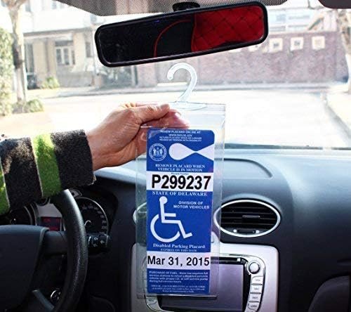 LotFancy Handicap Placard Holder- 10.6" x 5", Ultra Transparent Disabled Parking - Image 8