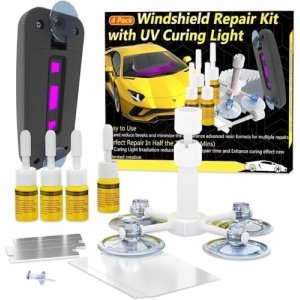 Windshield Repair Kit, Windshield Crack Repair for Chips and Cracks
