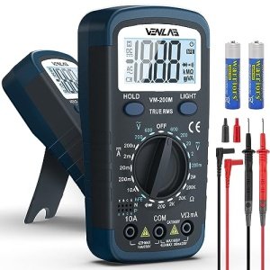 VENLAB Digital Multimeter DC AC Voltmeter, Ohm Meter, Fast Accurately Measures