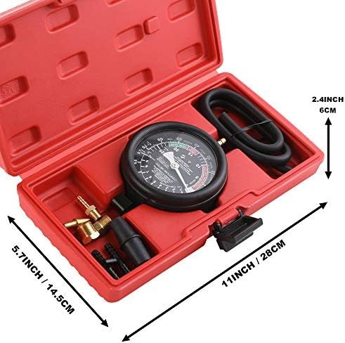 Hromee Fuel Pump and Vacuum Tester Gauge, Carburetor Pressure Diagnostics - Image 5