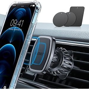 LISEN Phone Holder Car Military-Grade Hook Magnetic Cell Phone Holder