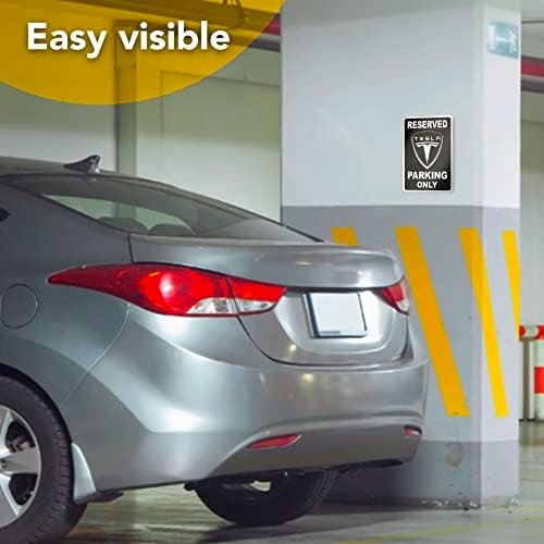 Tesla Parking Only Sign - 8x12 Aluminum Tesla Poster - Gifts for Tesla Owners - Image 8